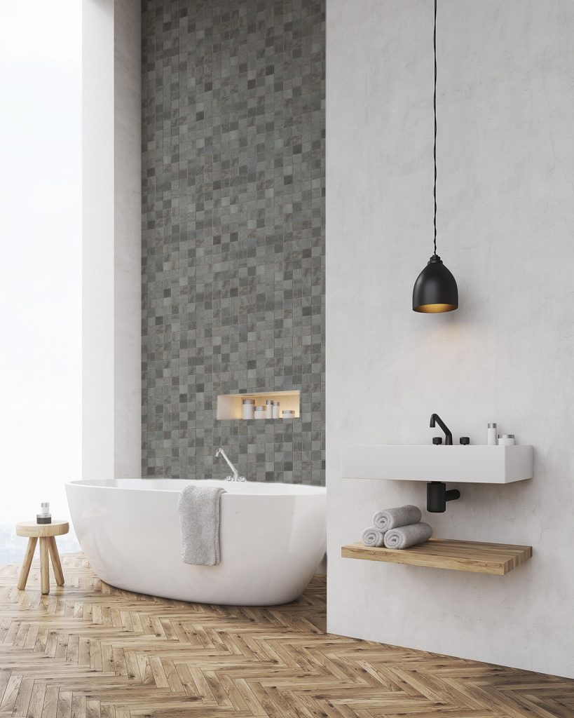 74740C83 - ELT 3D mosaïque grise 2,60m x 37,5cm x 8mm-2